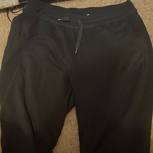 Plus size black sweatpants